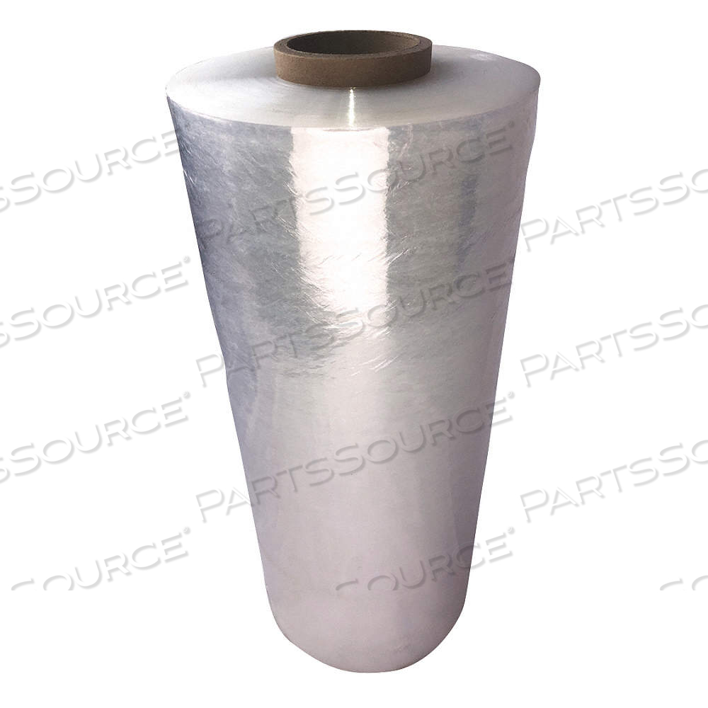 STRETCH WRAP, 100 GA GAUGE, 20 IN OVERALL WD, 4,500 FT OVERALL LG, CLEAR, HEAVY DUTY by Approved Vendor