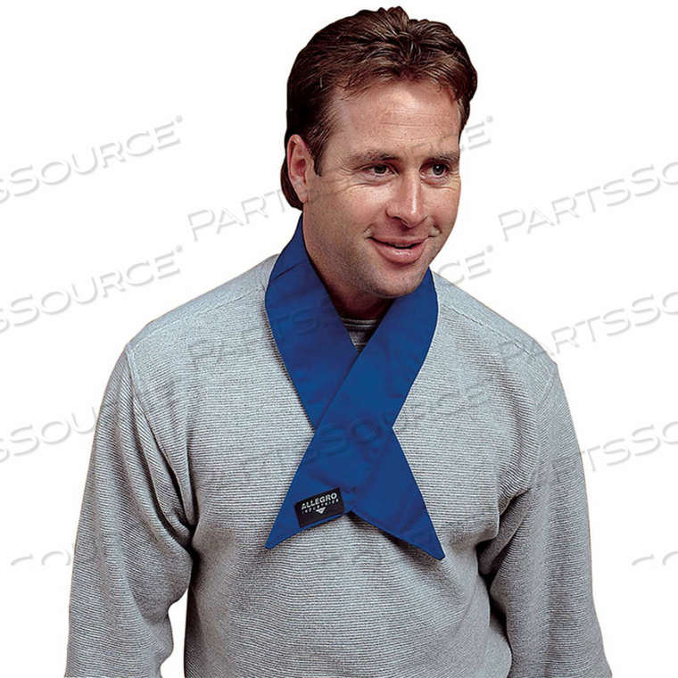 COOLING NECK WRAP, DELUXE, BLUE 
