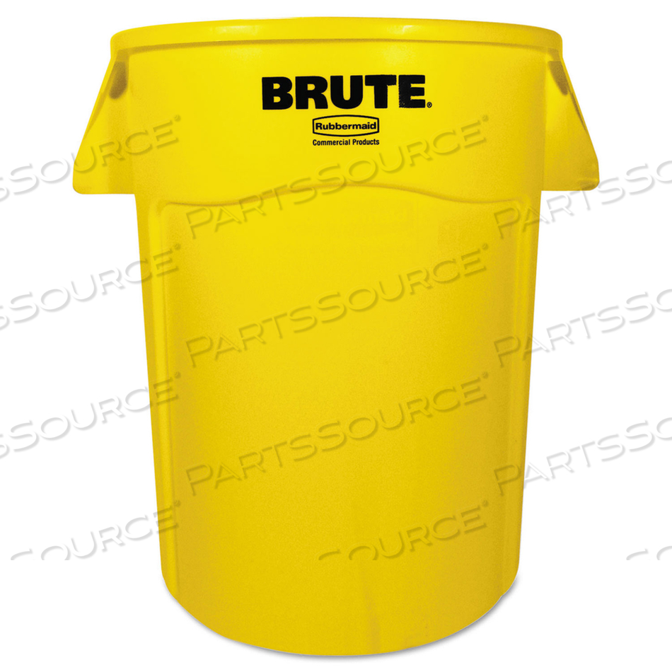 VENTED ROUND BRUTE CONTAINER, 44 GAL, PLASTIC, YELLOW by Rubbermaid Medical Division VENTED ROUND BRUTE CONTAINER, 44 GAL, PLASTIC, YELLOW by Rubbermaid Medical Division