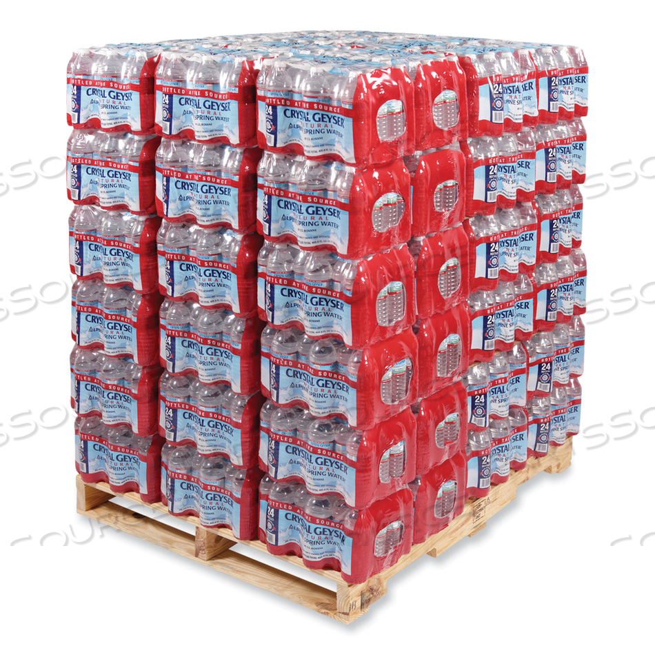 ALPINE SPRING WATER, 16.9 OZ BOTTLE, 24/CASE, 84 CASES/PALLET by Crystal Geyser