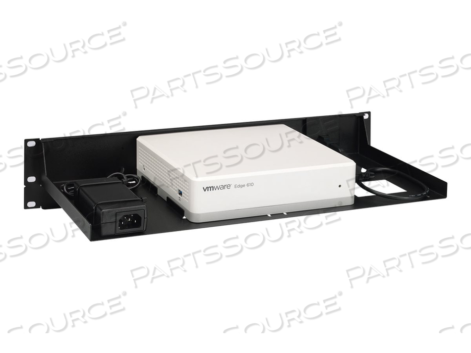 RM-DE-T1, NETWORK DEVICE MOUNTING KIT, RACK MOUNTABLE, BLACK (RAL 9005), 2U, 19", FOR VMWARE SD-WAN EDGE 610, 620, 640, 680 by Rackmount.IT RM-DE-T1, NETWORK DEVICE MOUNTING KIT, RACK MOUNTABLE, BLACK (RAL 9005), 2U, 19", FOR VMWARE SD-WAN EDGE 610, 620, 640, 680 by Rackmount.IT
