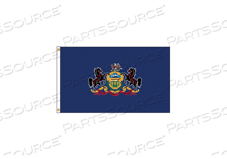 D3771 PENNSYLVANIA FLAG 4X6 FT NYLON by Annin Flagmakers
