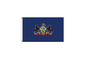 D3771 PENNSYLVANIA FLAG 4X6 FT NYLON by Annin Flagmakers