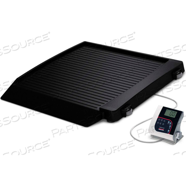 350-10-7 SINGLE-RAMP WHEELCHAIR PLATFORM SCALE, 1000 LB X 0.2 LB by Rice Lake Weighing Systems 350-10-7 SINGLE-RAMP WHEELCHAIR PLATFORM SCALE, 1000 LB X 0.2 LB by Rice Lake Weighing Systems