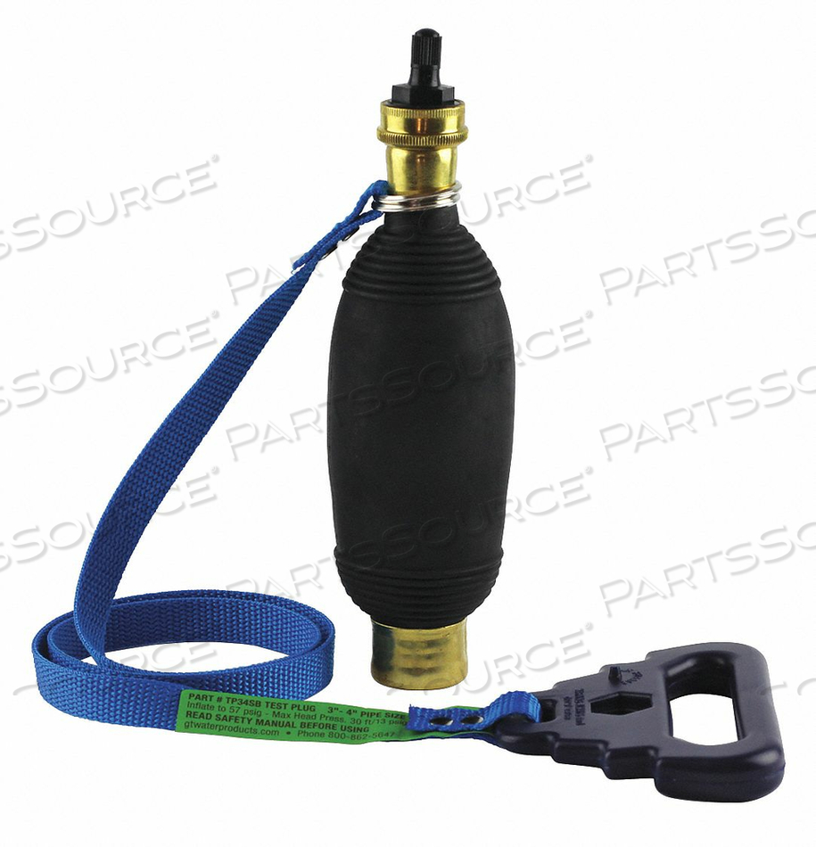 TEST PLUG RUBBER PNEUMATIC 3 TO 4 SIZE by Safe-T-Seal