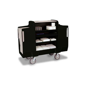 ULTRA 2000 HOUSEKEEPING CART WITH 8" WHEELS, BLACK by Forbes Industries