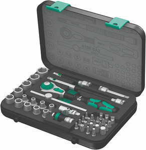 SOCKET WRENCH SET METRIC 1/4 DR 42 PC by Wera