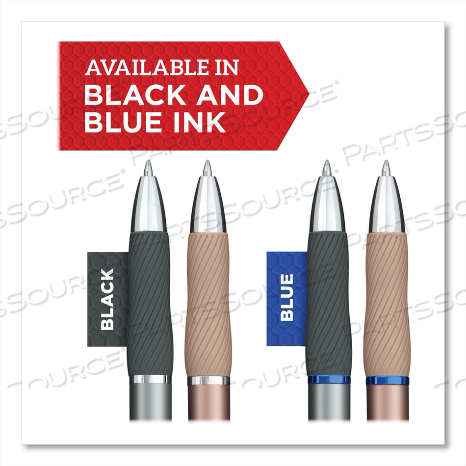 S-GEL PREMIUM METAL BARREL GEL PEN, RETRACTABLE, MEDIUM 0.7 MM, BLACK INK, CHAMPAGNE BARREL, 2/PACK by Sharpie S-GEL PREMIUM METAL BARREL GEL PEN, RETRACTABLE, MEDIUM 0.7 MM, BLACK INK, CHAMPAGNE BARREL, 2/PACK by Sharpie