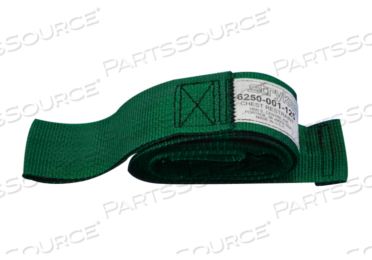 6250001125 Stryker Medical CHEST RESTRAINT STRAP GREEN PartsSource