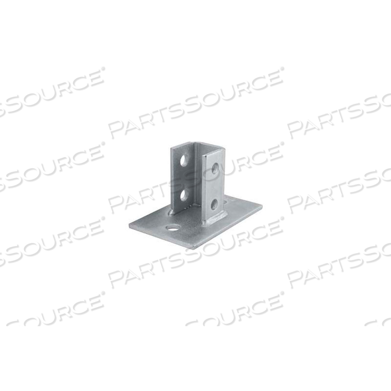 1-5/8" POST BASE P2942EG, ELECTRO-GALVANIZED by Unistrut Service Company