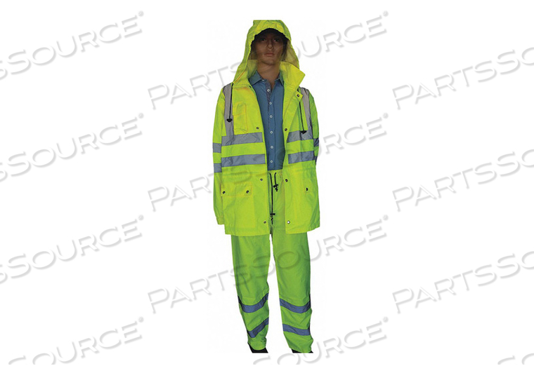 RAINCOAT 49 REFLECTVE STRIP ZIPRD 5X by MTS Safety