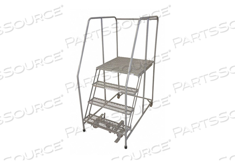 ROLLING LADDER STEEL 70IN. H. GRAY by Cotterman ROLLING LADDER STEEL 70IN. H. GRAY by Cotterman
