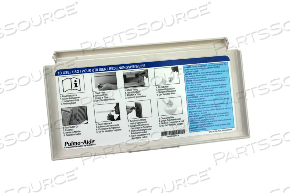 DOOR ASSEMBLY, FRONT, FOR PULMO-AIDE® 5650D COMPRESSOR NEBULIZER SYSTEM by Drive/DeVilbiss Healthcare, Inc