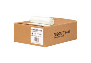 TRASH BAG 13 GAL. GREEN PK288 by Ecosafe-6400