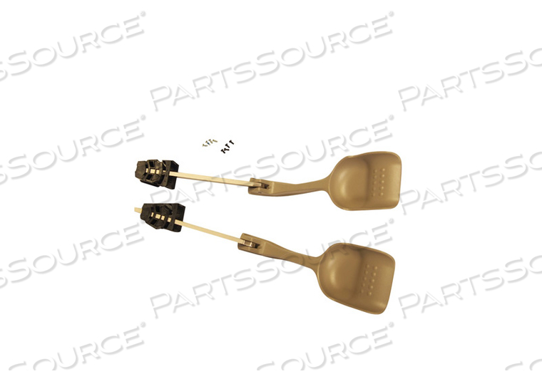 REPLACEMENT KIT, STIRRUP, SVC, INCLUDES: TWO STIRRUP ASSEMBLIES, FOUR #10-24 X 1” FLAT-HEAD PHILIPS SCREWS, FOR USE WITH: FOR HIGH/LOW TABLE by Brewer Company