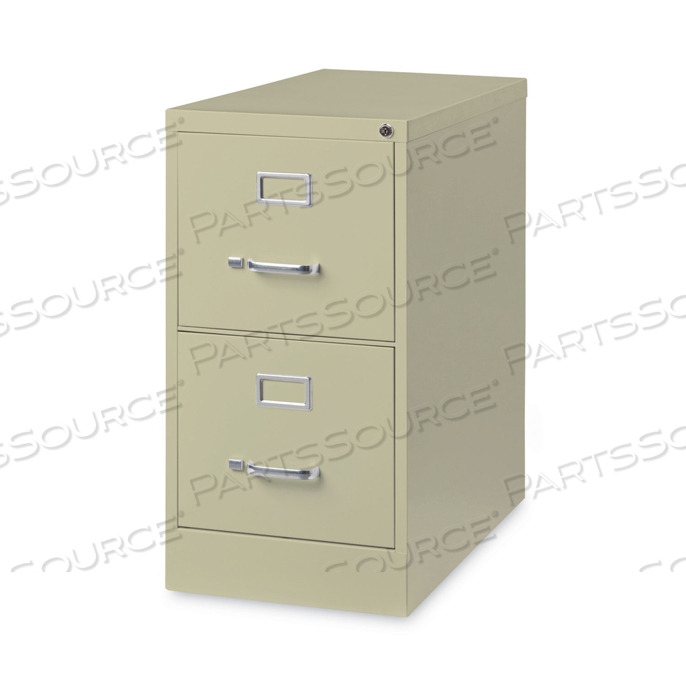 TWO-DRAWER ECONOMY VERTICAL FILE, LETTER-SIZE FILE DRAWERS, 15" X 26.5" X 28.37", PUTTY by Alera TWO-DRAWER ECONOMY VERTICAL FILE, LETTER-SIZE FILE DRAWERS, 15" X 26.5" X 28.37", PUTTY by Alera
