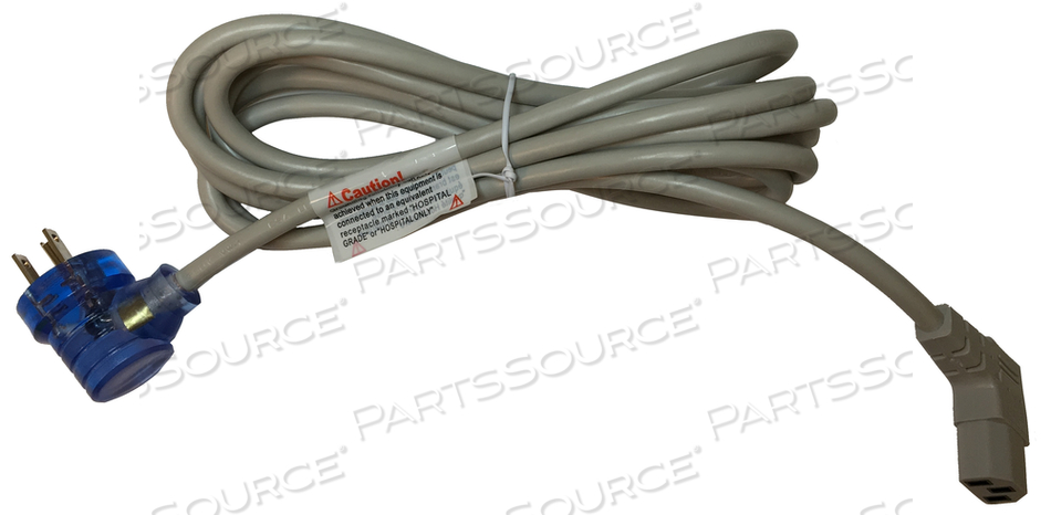 POWER CORD, CLEAR BLUE, 3.05M/10FT SIZE, 18/3AWG GAUGE SIZE, IEC320-C13 STANDARD, SJT JACKET TYPE, NEMA 5-15P NEMA RATING by Webber Electronics POWER CORD, CLEAR BLUE, 3.05M/10FT SIZE, 18/3AWG GAUGE SIZE, IEC320-C13 STANDARD, SJT JACKET TYPE, NEMA 5-15P NEMA RATING by Webber Electronics