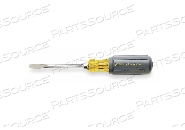VINYL GRIP STANDARD SLOTTED TIP SCREWDRIVER 1/4" X 4" by Stanley