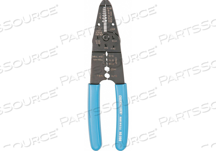WIRE STRIPPER 22 TO 10 AWG 8-1/4 IN by Channellock Inc.