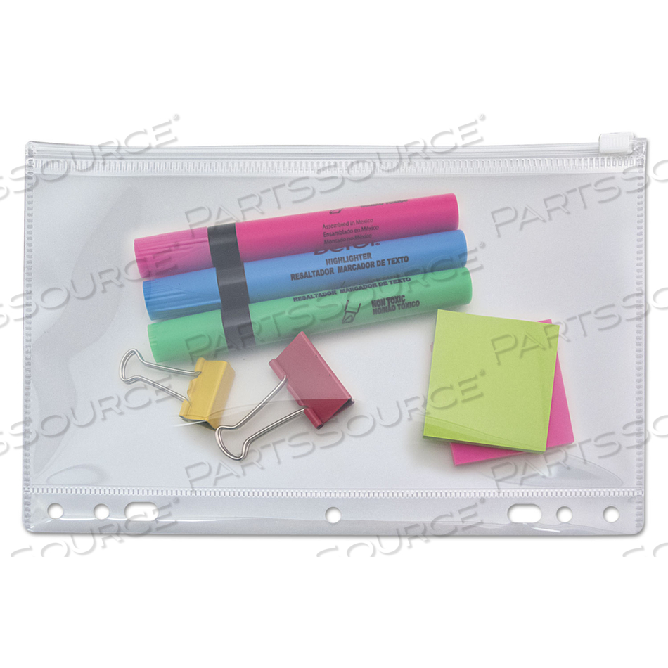 ZIP-ALL RING BINDER POCKET, 6 X 9.5, CLEAR by Angler's ZIP-ALL RING BINDER POCKET, 6 X 9.5, CLEAR by Angler's