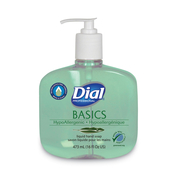 BASICS MP FREE LIQUID HAND SOAP, UNSCENTED, 16 OZ PUMP BOTTLE, 12/CARTON by Dial