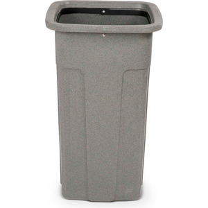 SLIMLINE SQUARE CONTAINER, 25 GALLON, GREYSTONE by Toter SLIMLINE SQUARE CONTAINER, 25 GALLON, GREYSTONE by Toter