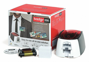 ID CARD PRINTER 30 MIL 7-7/8 IN W by Badgy