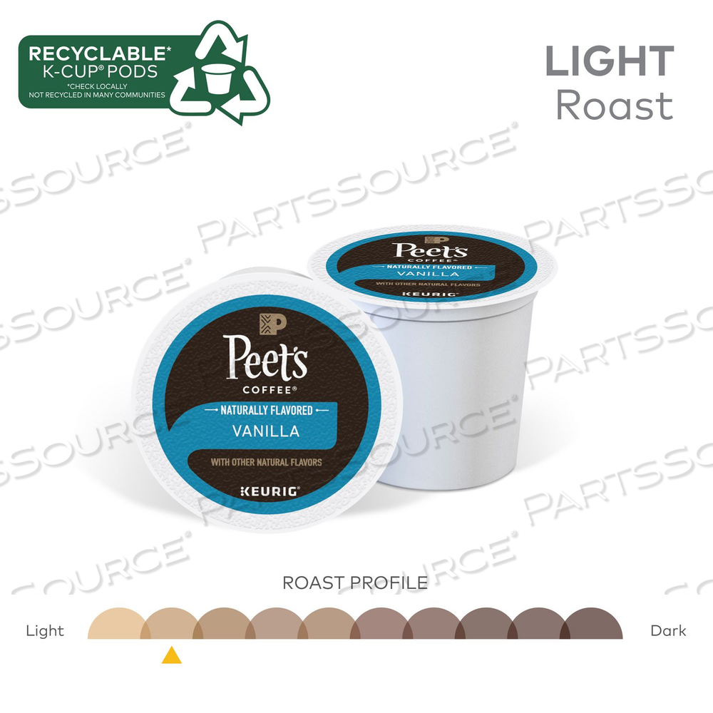 VANILLA K-CUPS, 0.33 OZ K-CUP, 22/BOX VANILLA K-CUPS, 0.33 OZ K-CUP, 22/BOX