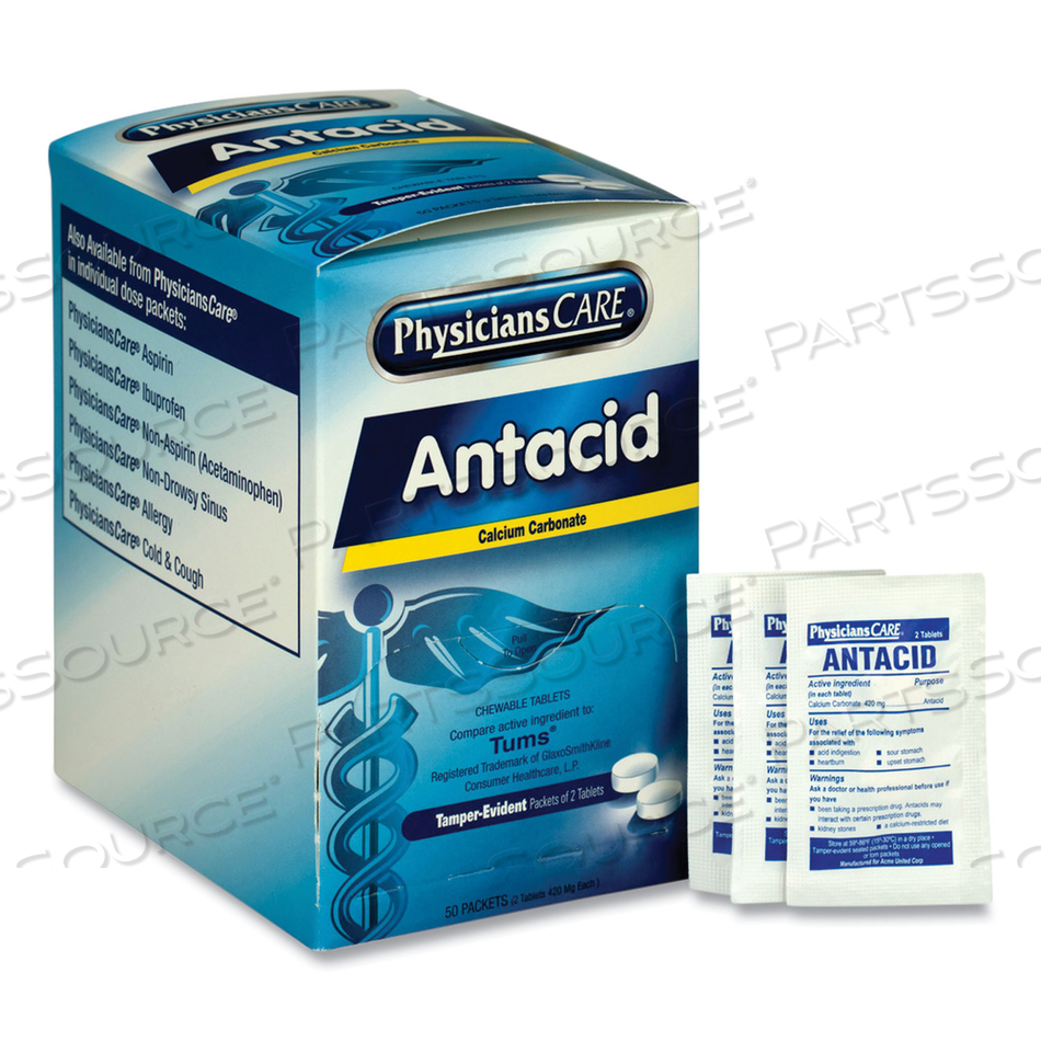 ANTACIDS AND INDIGESTION TABLET PK50 by Physicianscare ANTACIDS AND INDIGESTION TABLET PK50 by Physicianscare