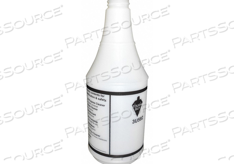 PREPRINTED BOTTLE 32 OZ. WHITE/CLEAR by Tough Guy