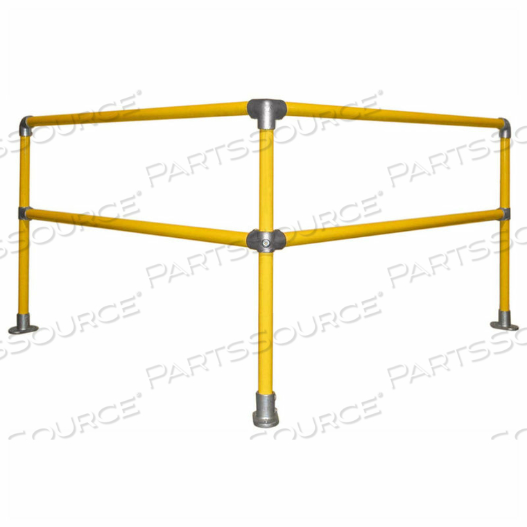 GALVANIZED STEEL KWIK KIT RAILING SYSTEM, 6' X 6' CORNER KIT by Kee GALVANIZED STEEL KWIK KIT RAILING SYSTEM, 6' X 6' CORNER KIT by Kee