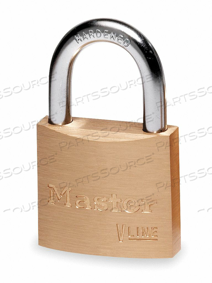 KEYED PADLOCK 3/8 IN RECTANGLE GOLD by Master Lock