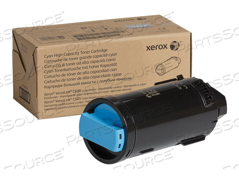 TONER CARTRIDGE, REPLACEMENT FOR: XEROX VERSALINK C600. VERSALINK C605 CYAN 