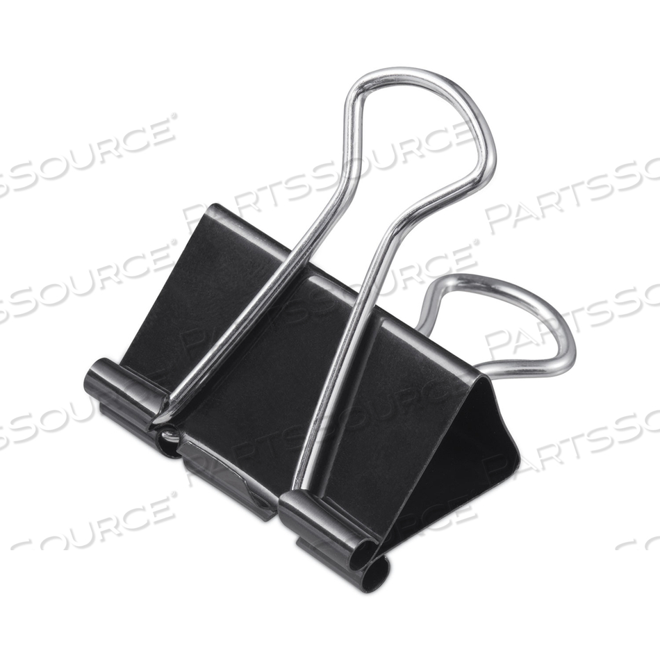 BINDER CLIPS WITH STORAGE TUB, MINI, BLACK/SILVER by Universal