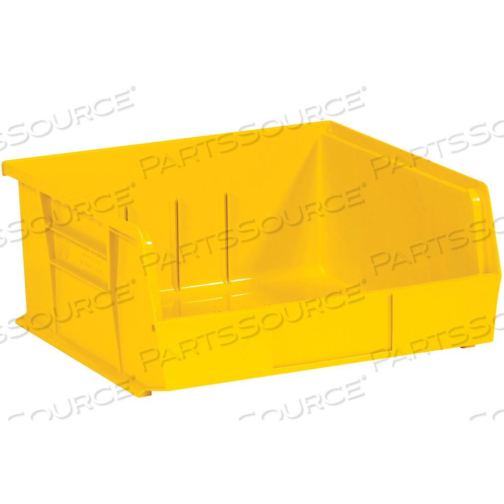 PLASTIC STACK & HANG BIN BOXES, 10 7/8" X 11" X 5", YELLOW, 6/CASE by BOX Partners (Box Acquisitions, LLC)