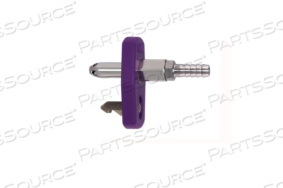 WAGD QUICK CONNECT ADAPTER, MALE X 1/4 IN HOSE BARB, VIOLET by Bay Corporation