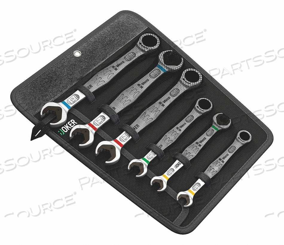 COMBINATION WRENCH SET METRIC 6 PCS. by Wera COMBINATION WRENCH SET METRIC 6 PCS. by Wera