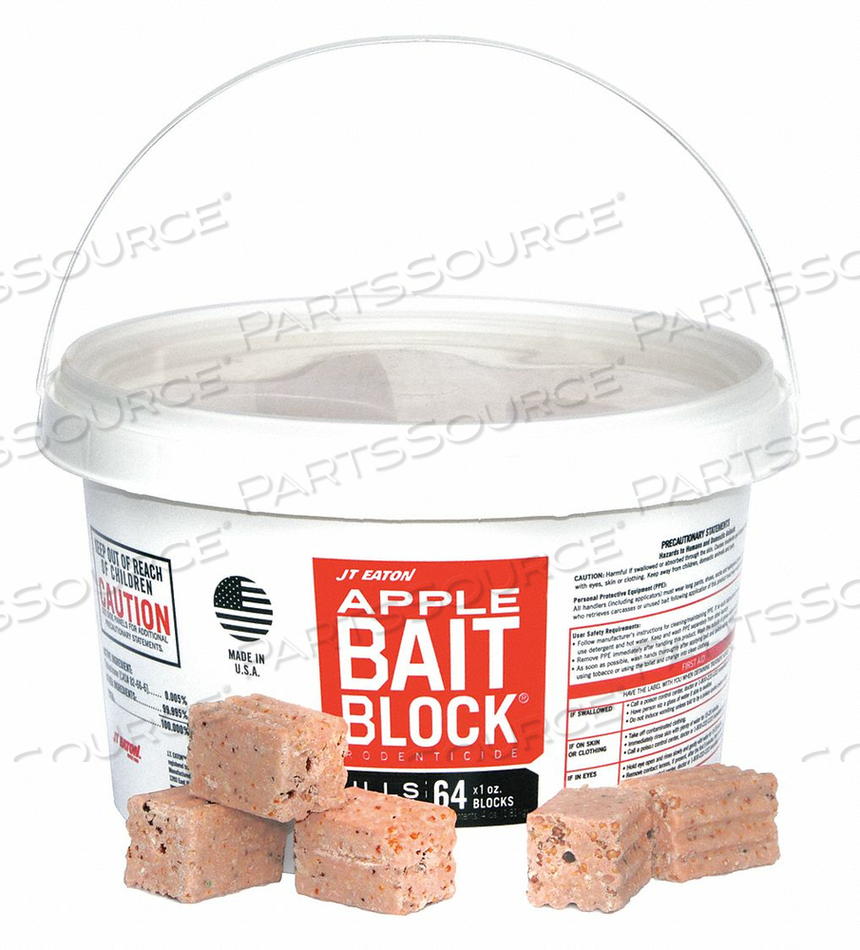 RODENTICIDE BLOCKS DIPHACINONE 4 LB. by JT Eaton