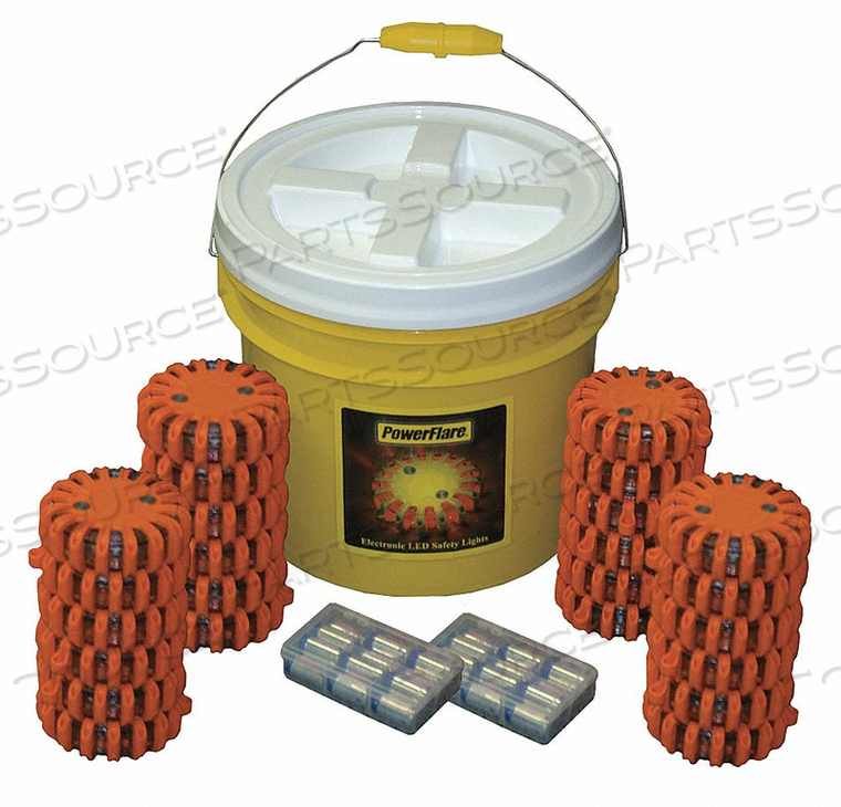 LED SAFETY FLARE KIT LED COLOR AMBER by PowerFlare