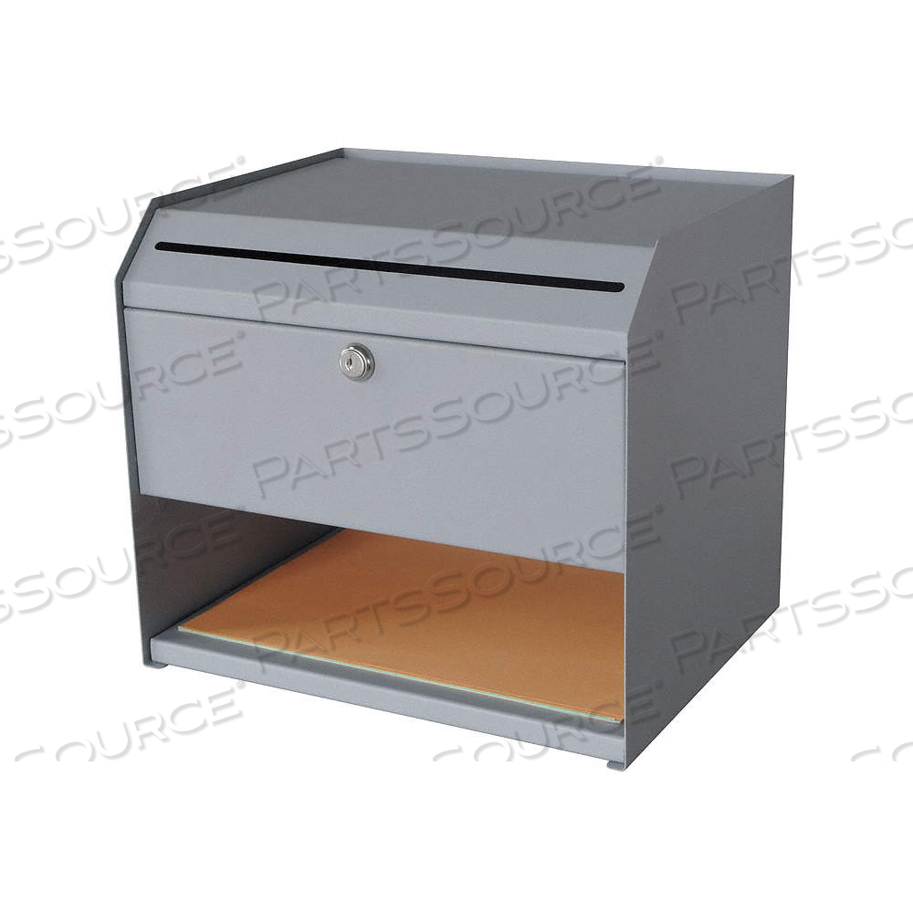 COLLECTION BOX, 11 1/2 IN TOP SLOT WD, COLD ROLLED STEEL by Approved Vendor