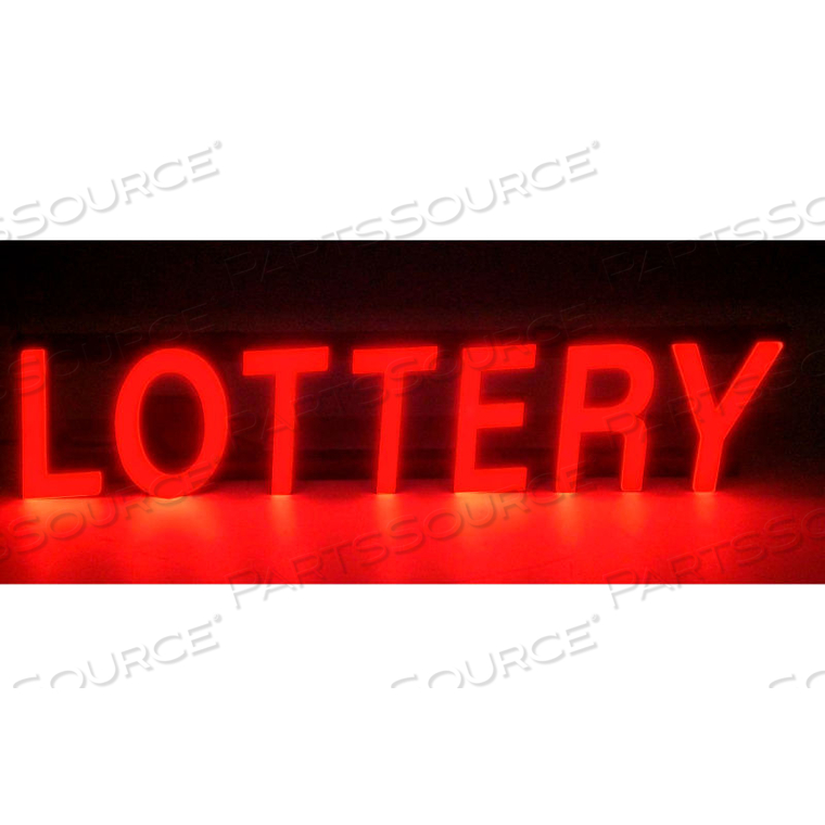 MYSTIGLO LOTTERY LED SIGN - 25"W X 5"H by CM Global