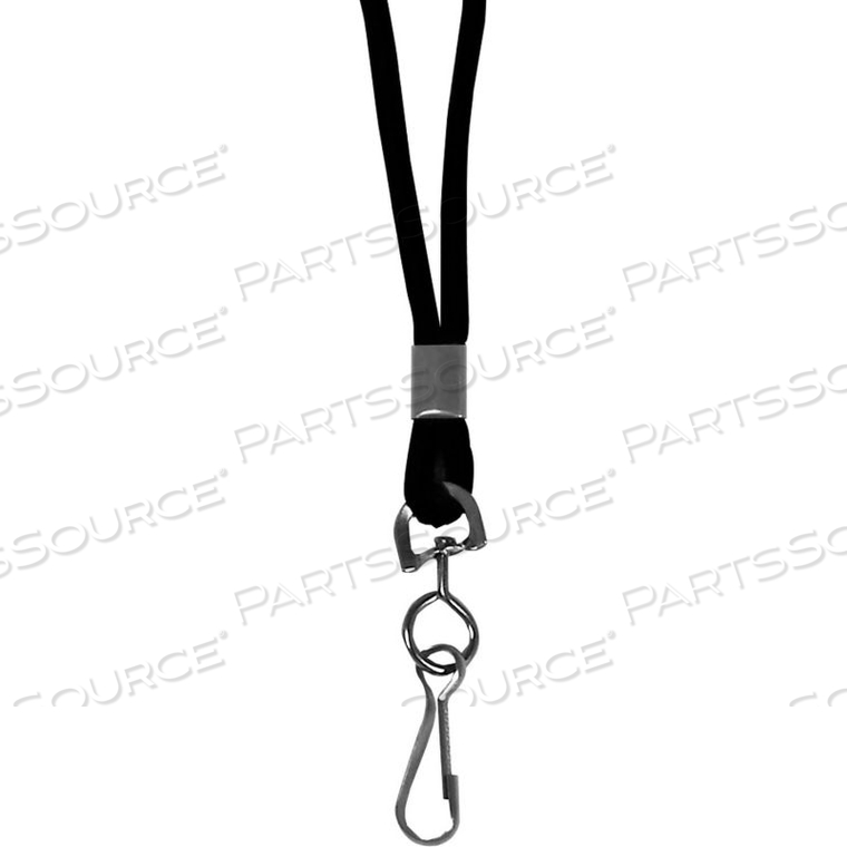 STANDARD LANYARD, SWIVEL HOOK, BLACK - 24/SET by C-Line