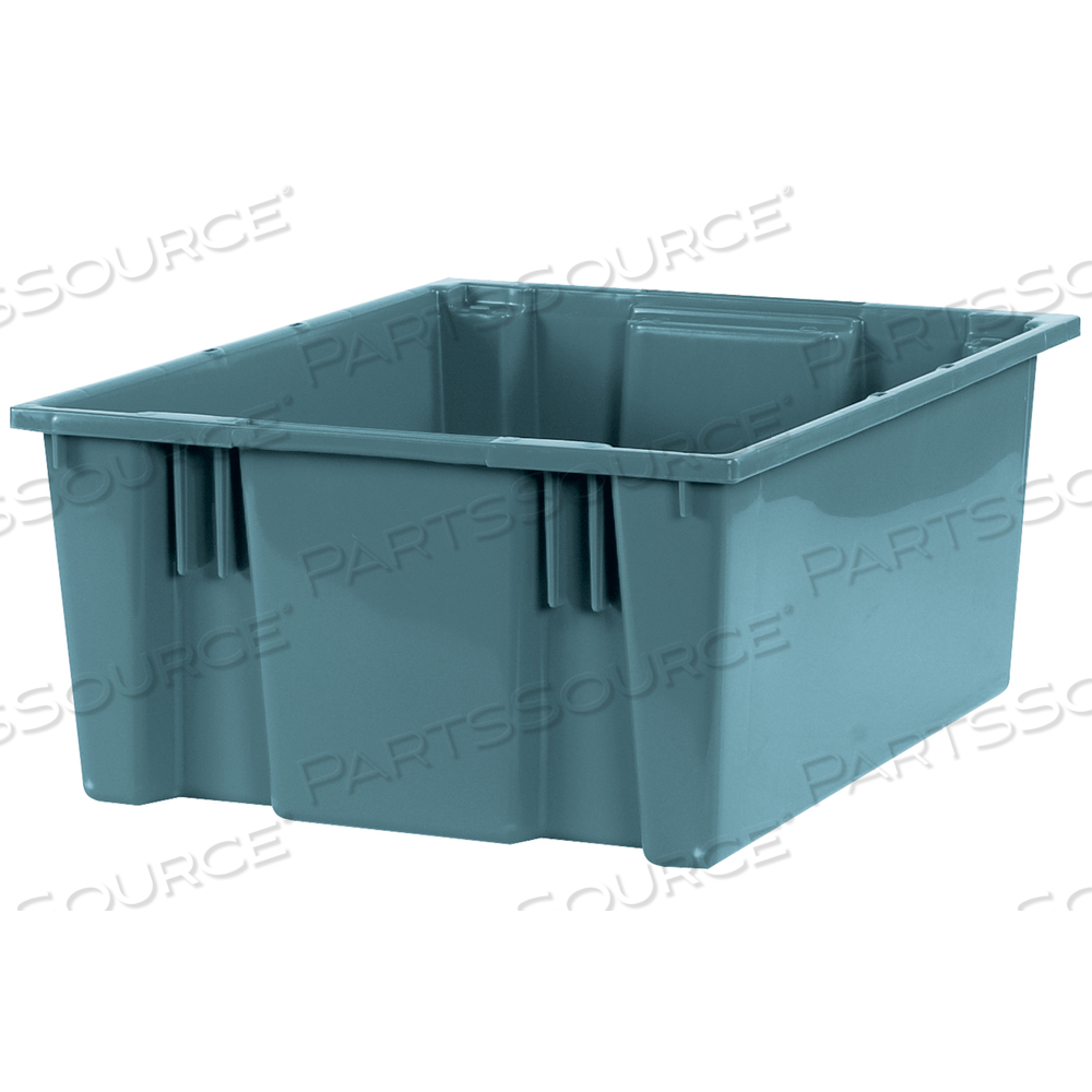 STACK & NEST CONTAINERS, 20 7/8" X 18 1/4" X 9 7/8", GRAY, 3/CASE by BOX Partners (Box Acquisitions, LLC)