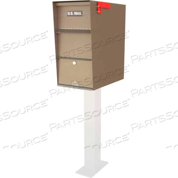 LLSSULT STAINLESS STEEL SUPER LETTER LOCKER - FRONT ACCESS 12-1/16"W X 22"D X 24"H, TAN 