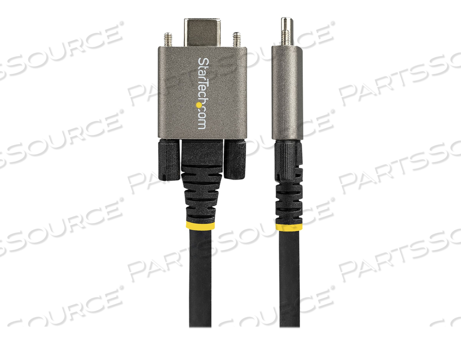 3FT 1M SIDE SCREW LOCKING USB C CABLE 10GBPS, USB 3.1/3.2 GEN 2 TYPE-C CABLE, 100W (5A) POWER DELIVERY CHARGING, DP ALT MODE, DUAL SCREW LOC by StarTech.com Ltd. 3FT 1M SIDE SCREW LOCKING USB C CABLE 10GBPS, USB 3.1/3.2 GEN 2 TYPE-C CABLE, 100W (5A) POWER DELIVERY CHARGING, DP ALT MODE, DUAL SCREW LOC by StarTech.com Ltd.