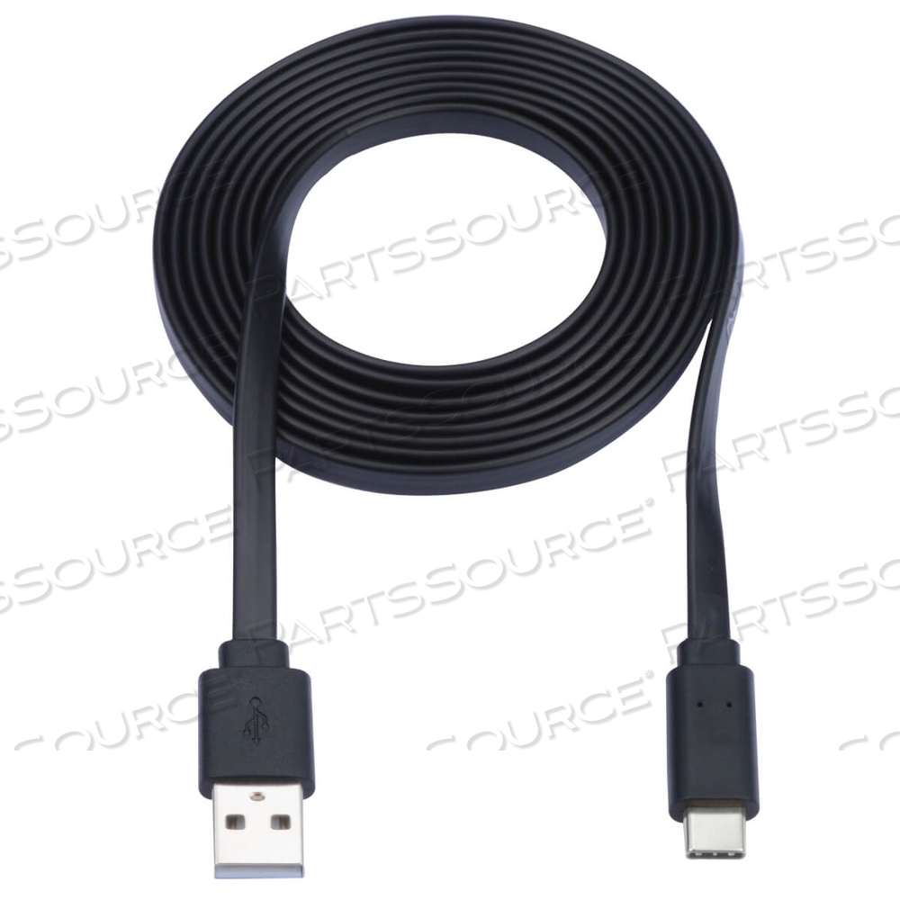 USB-A TO USB C CABLE FLAT USB 2.0 M/M THUNDERBOLT 3 BLACK 6FT by Tripp Lite