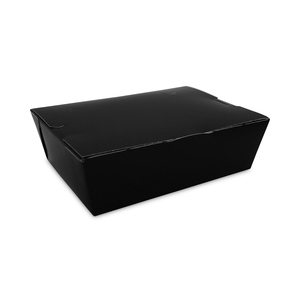 CHAMPPAK CARRYOUT BOXES, 7.75 X 5.5 X 2.5, BLACK, PAPER, 200/CARTON by SCT