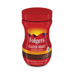 INSTANT COFFEE CRYSTALS, CLASSIC ROAST, 8 OZ JAR, MEDIUM by Folgers