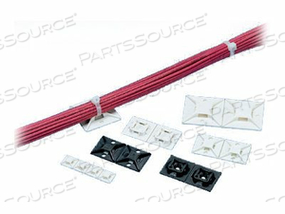 100PK 4WAY ADHESIVE BACKED TIE MOUNT BLK by Panduit
