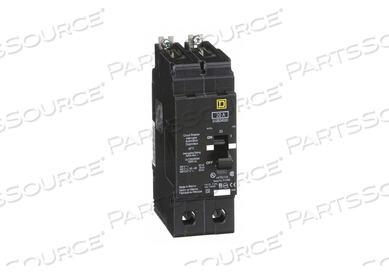 MINIATURE CIRCUIT BREAKER 480Y/277V 20A by Square D